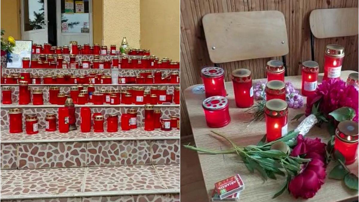 altar lumanari flori banca laura moarta accident mehedinti