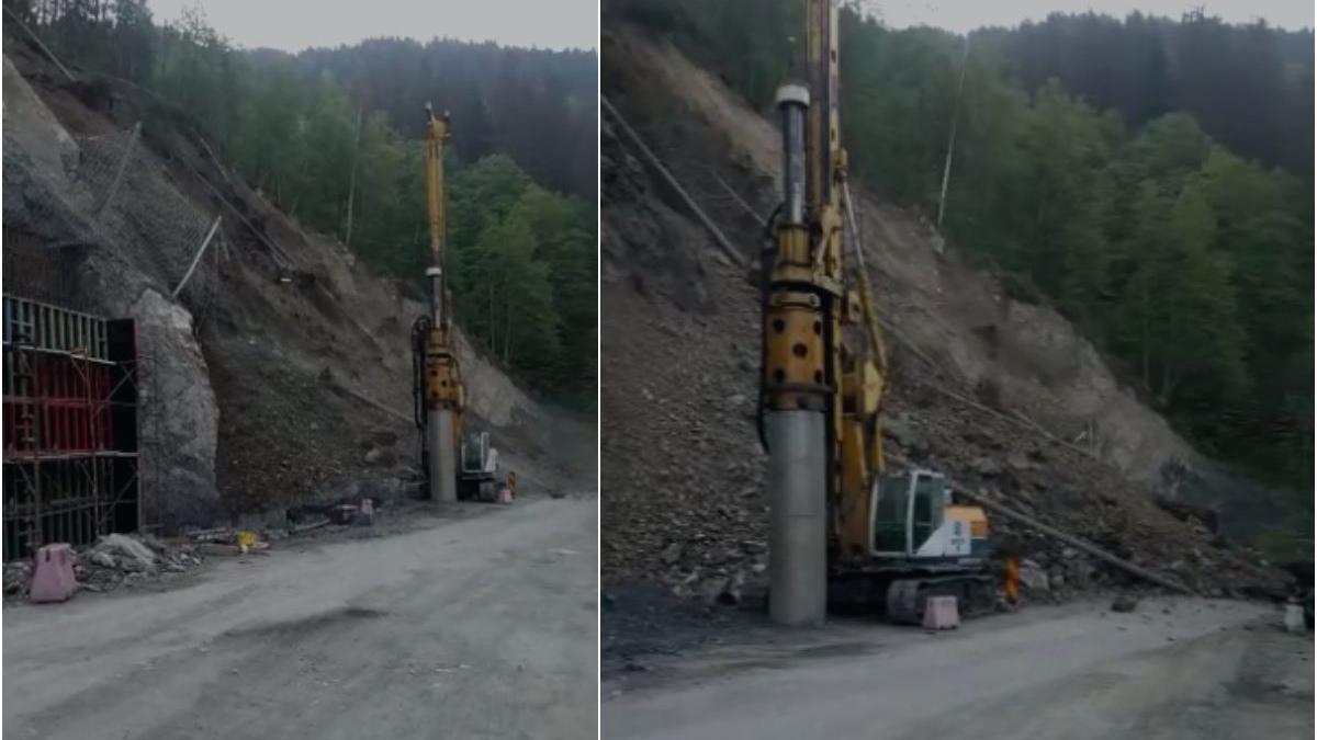 alunecare teren dn 17 b suceava drum blocat ambele sensuri