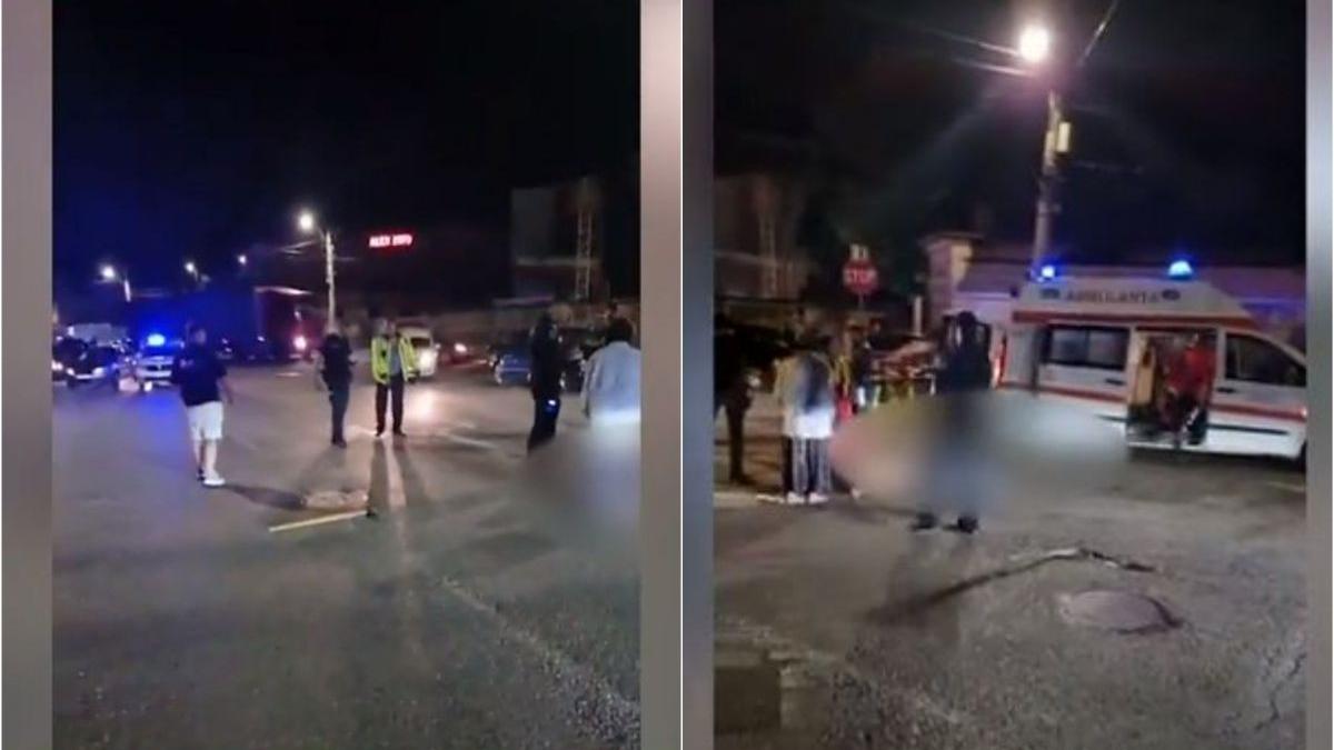 primele imagini masina intra intentionat grup oameni ramnicu sarat