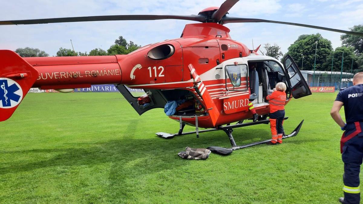 interventie barbat electrocutat cluj elicopter smurd