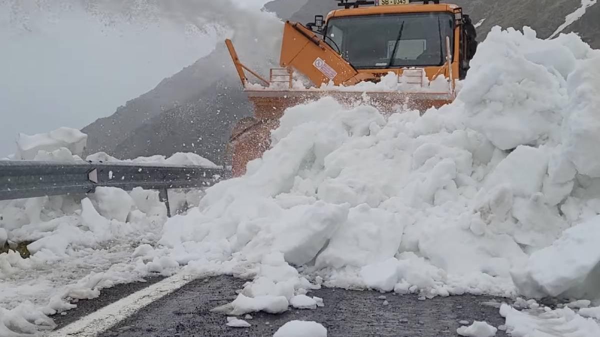 imagini deszapezire transfagarasan prima zi vara cand deschide drum