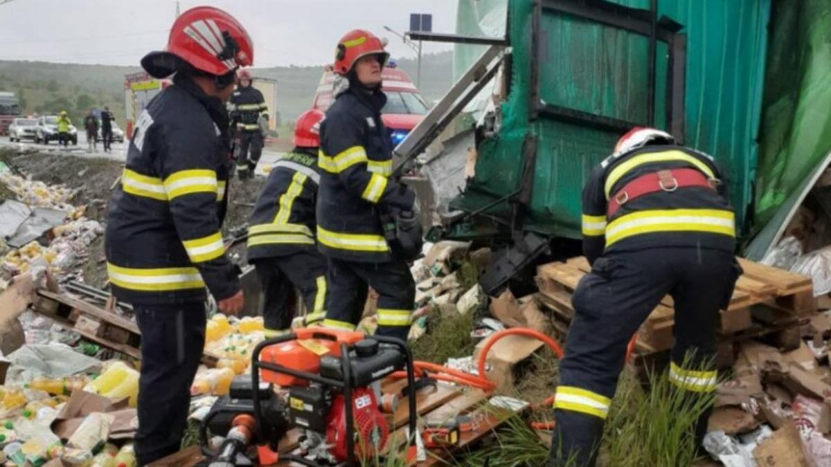accident mortal cluj sofer camion murit impact