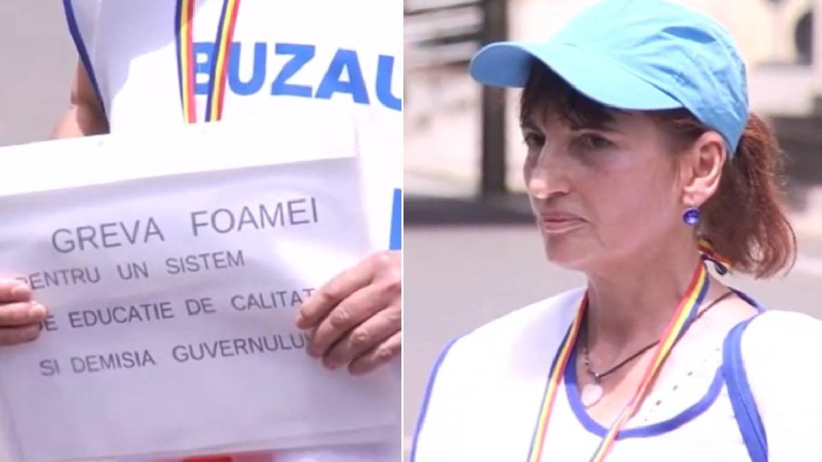 profesoara buzau greva foamei