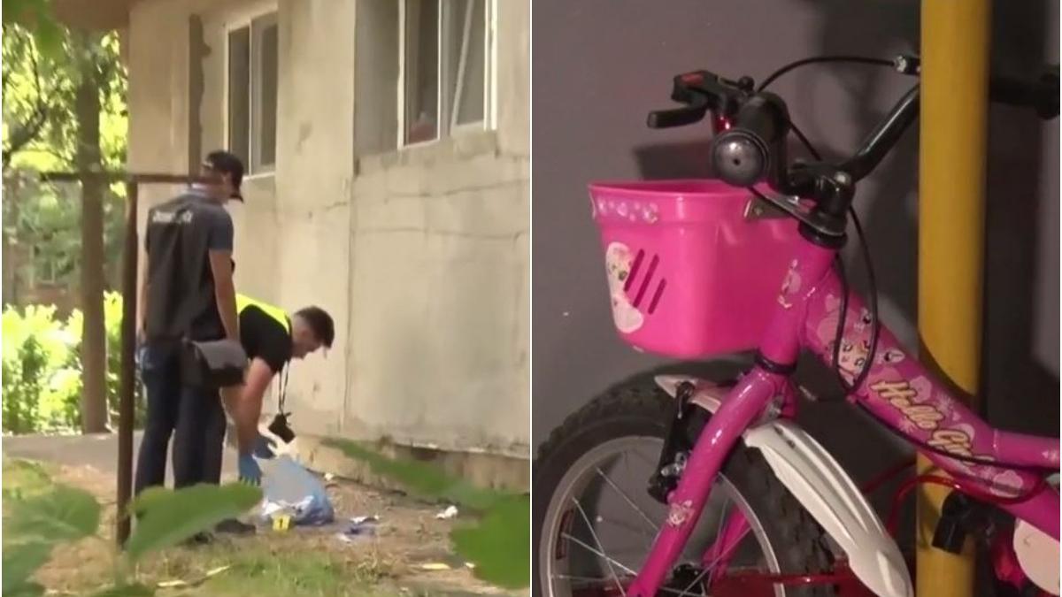 fetita patru ani galati murit cazut etaj lasata singura acasa