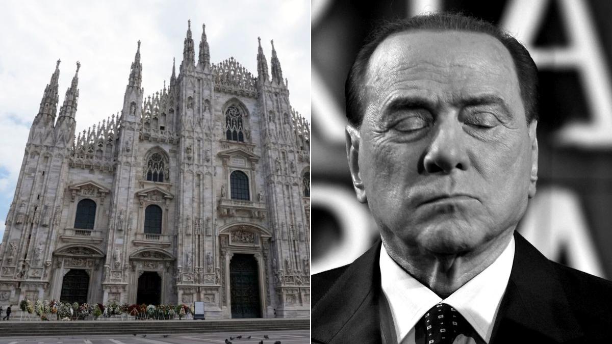 silvio berlusconi incinerat domul din milano funeralii
