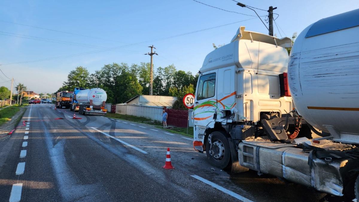 accident cisterna gpl tir draguseni suceava trafic oprit