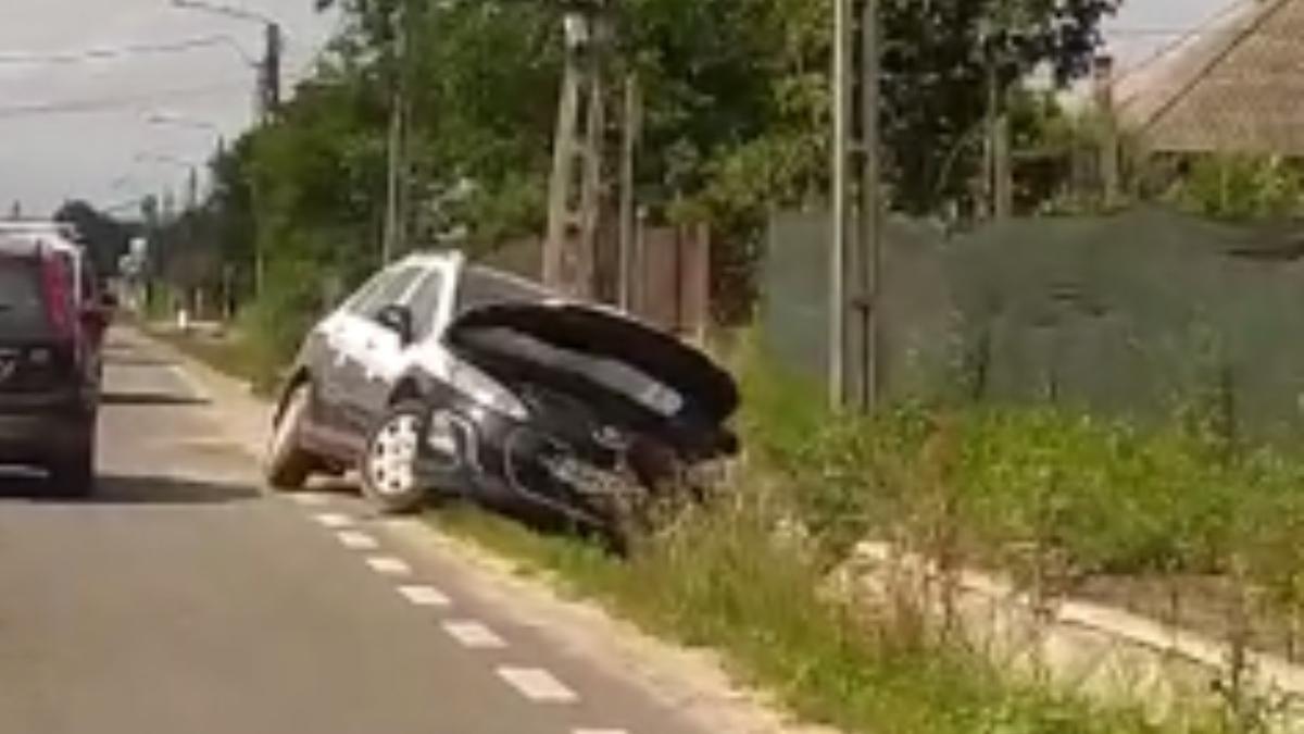 masina de politie implicata intr un accident cu un taxi in maramures