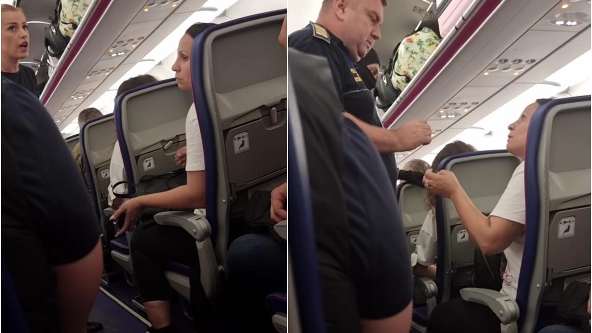 romanca evacuata avion cearta stewardesa