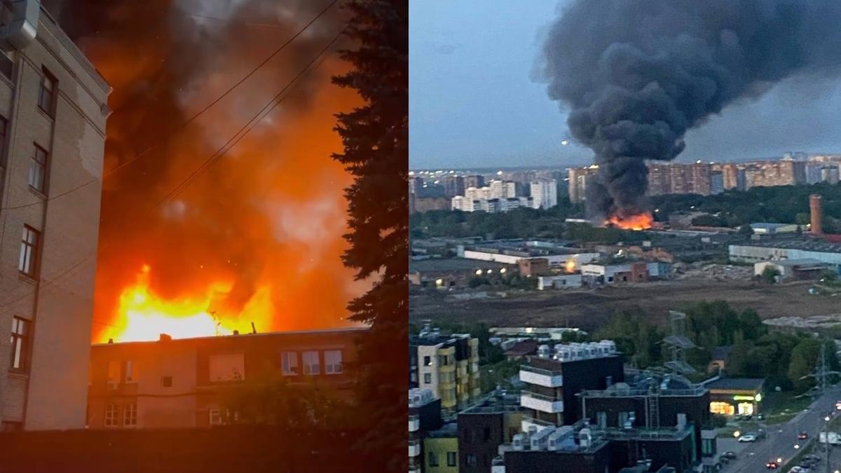 incendiu depozit moscova ars 400 metri patrati