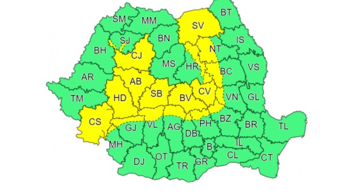 cod galben furtuni vijelii grindina alerta meteo anm 4 iulie 2023