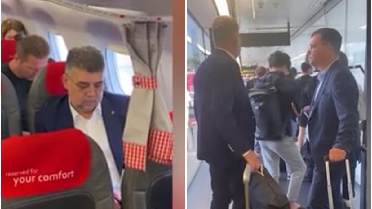 imagini premier marcel ciolacu zbor linie viena berlin intalnire olaf scholz