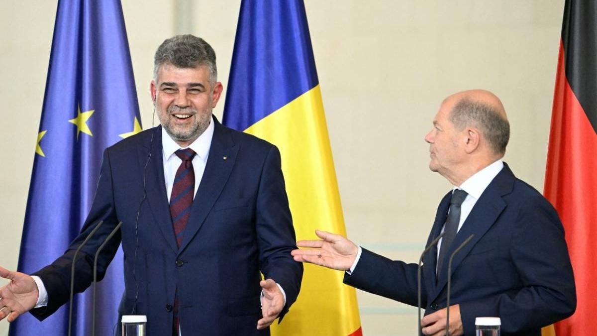 olaf scholz conferinta marcel ciolacu germania sprijina aderare romana schengen