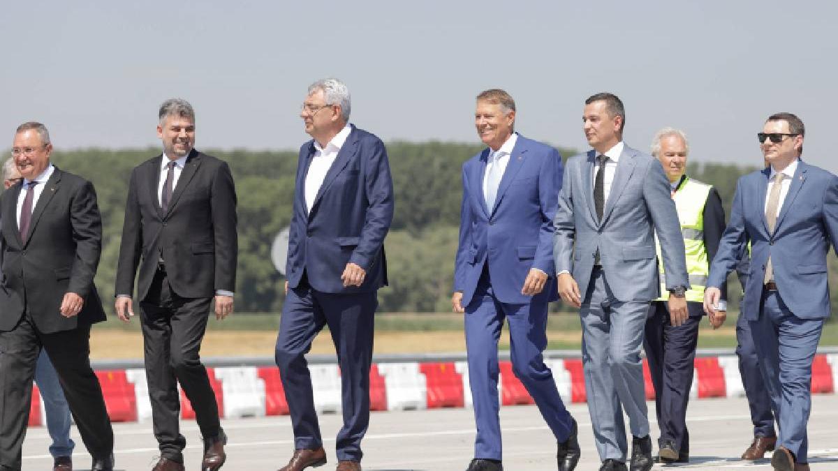 pod peste dunare braila inaugurare klaus iohannis marcel ciolacu