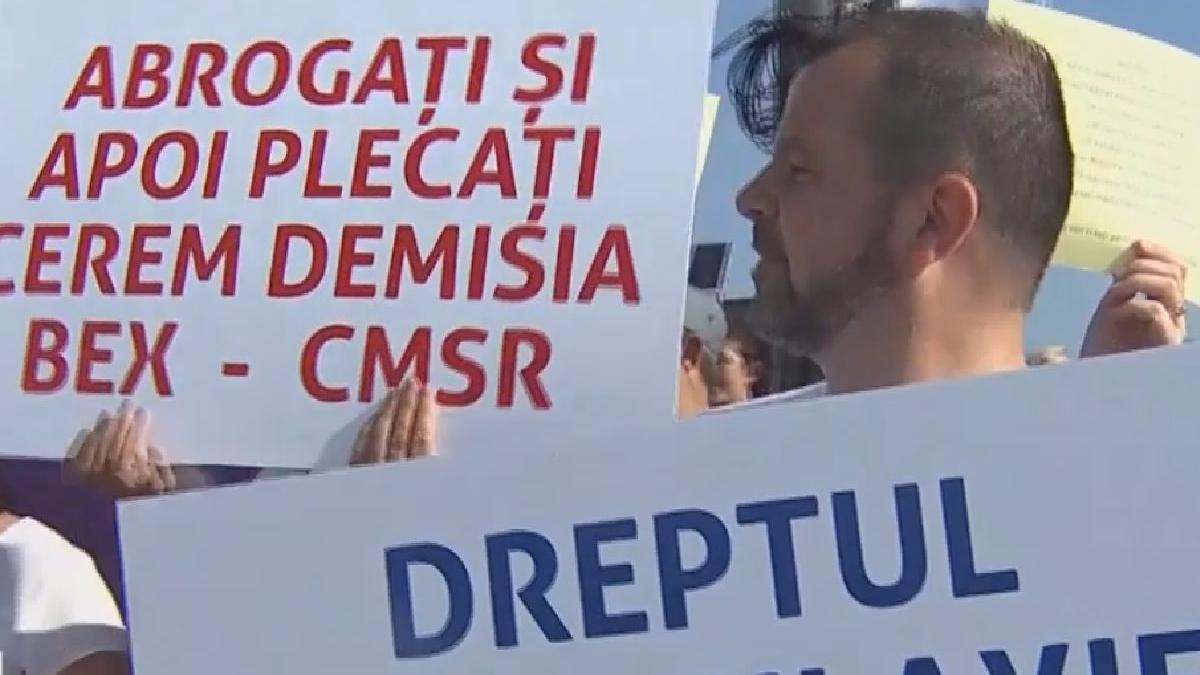 protest medici stomatologi 7 iulie 2023