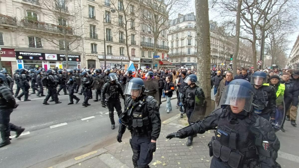 proteste paris violente politie