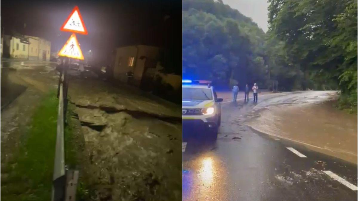 sosea blocata aluviuni brasov circulatie masini intrerupta