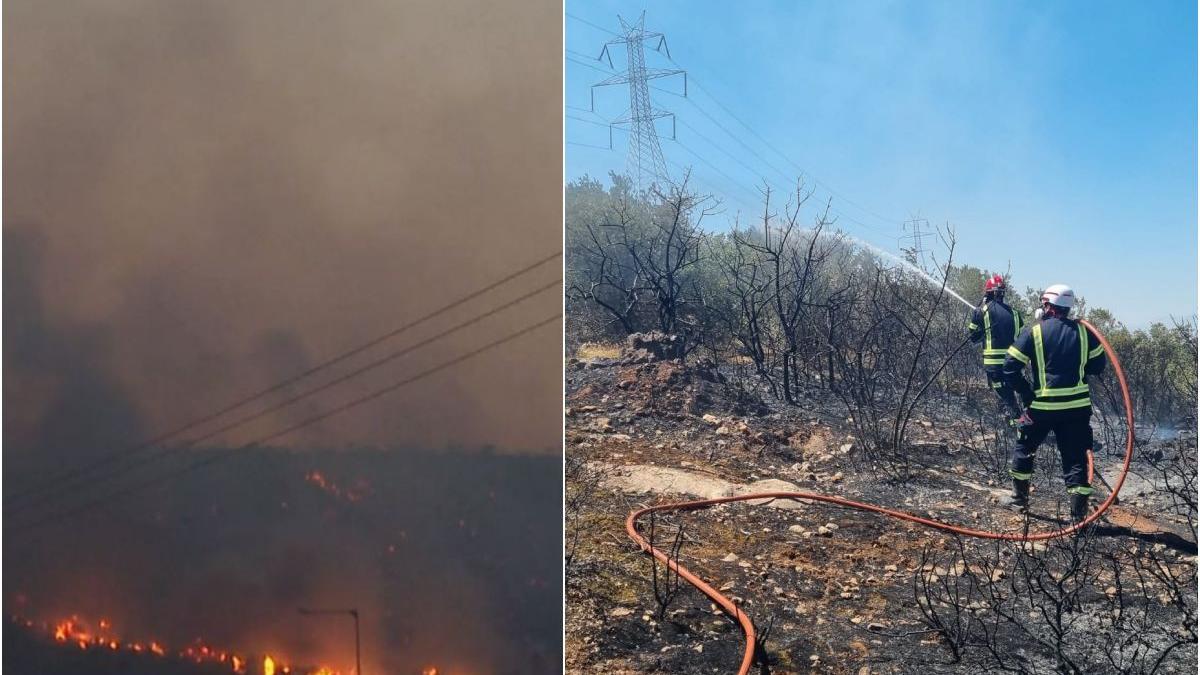 pompieri romani incendii de vegetatie grecia
