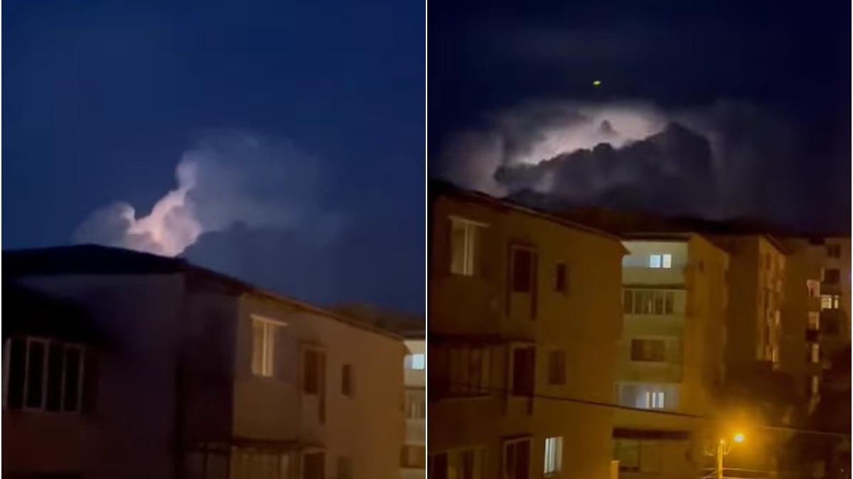 fenomen infiorator cer noapte cluj fulgere fara sunet gherla dej bunesti