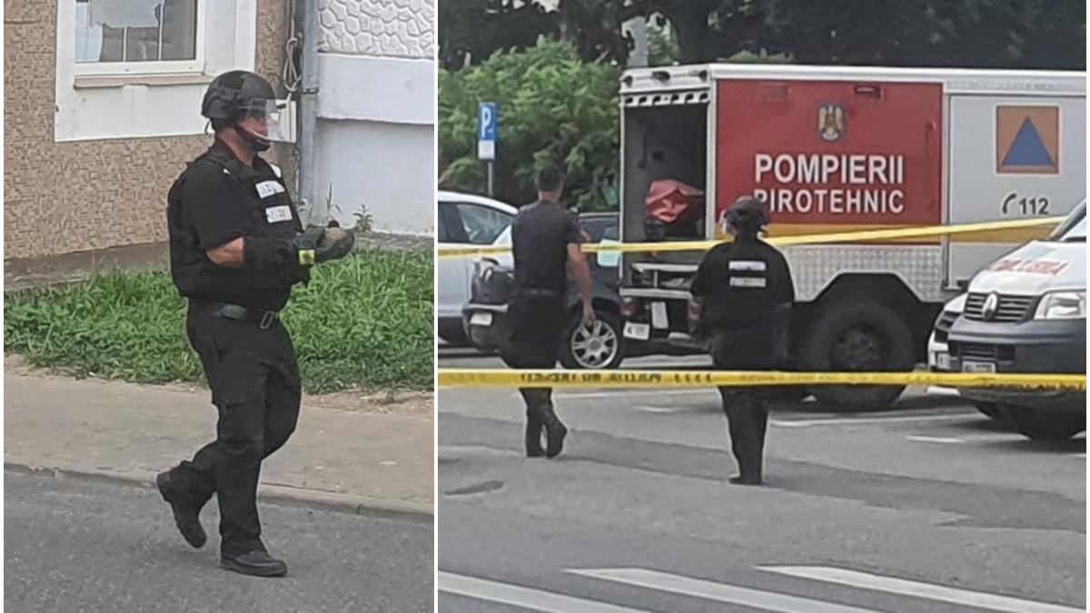 un barbat s a dus cu un proiectil in masina in fata politiei roman isu neamt