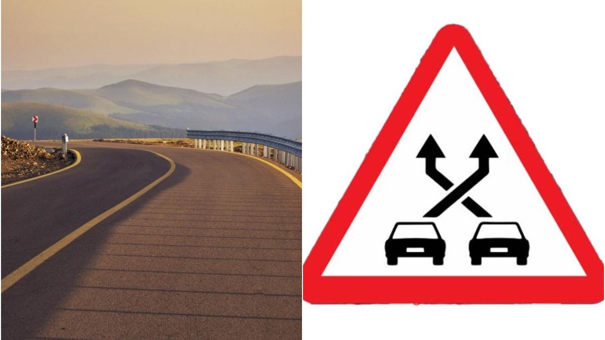 nou semn circulatie semnificatie doua masini sageti negre