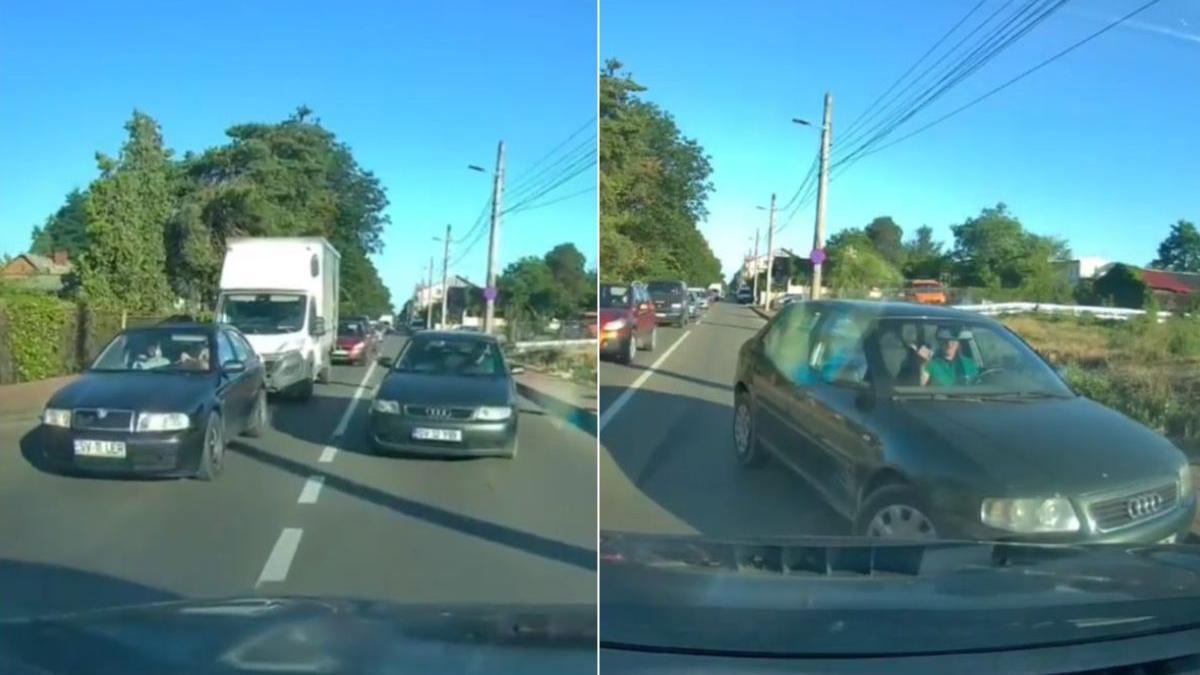 sofer suceava lectie de civilizatie depasit coloana masini