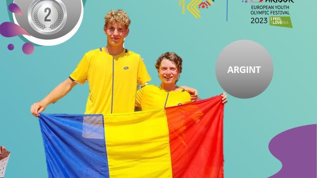 romania medalie argint tenis dublu baieti