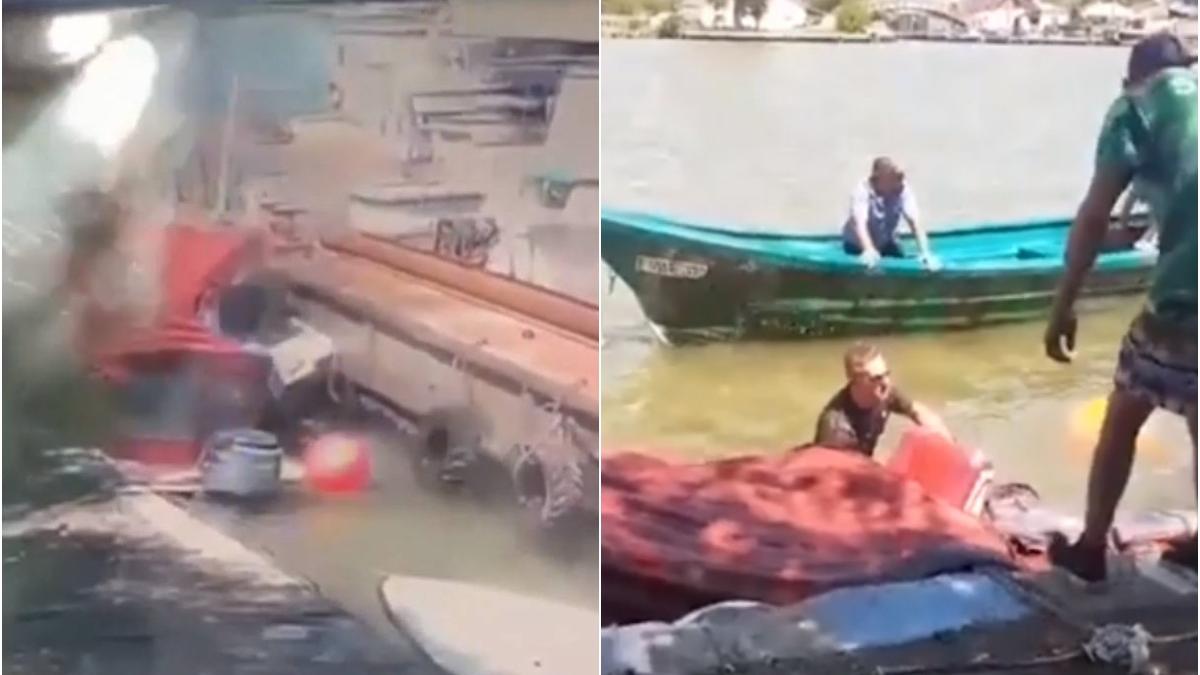 remorcher distruge barci pontoane port sulina