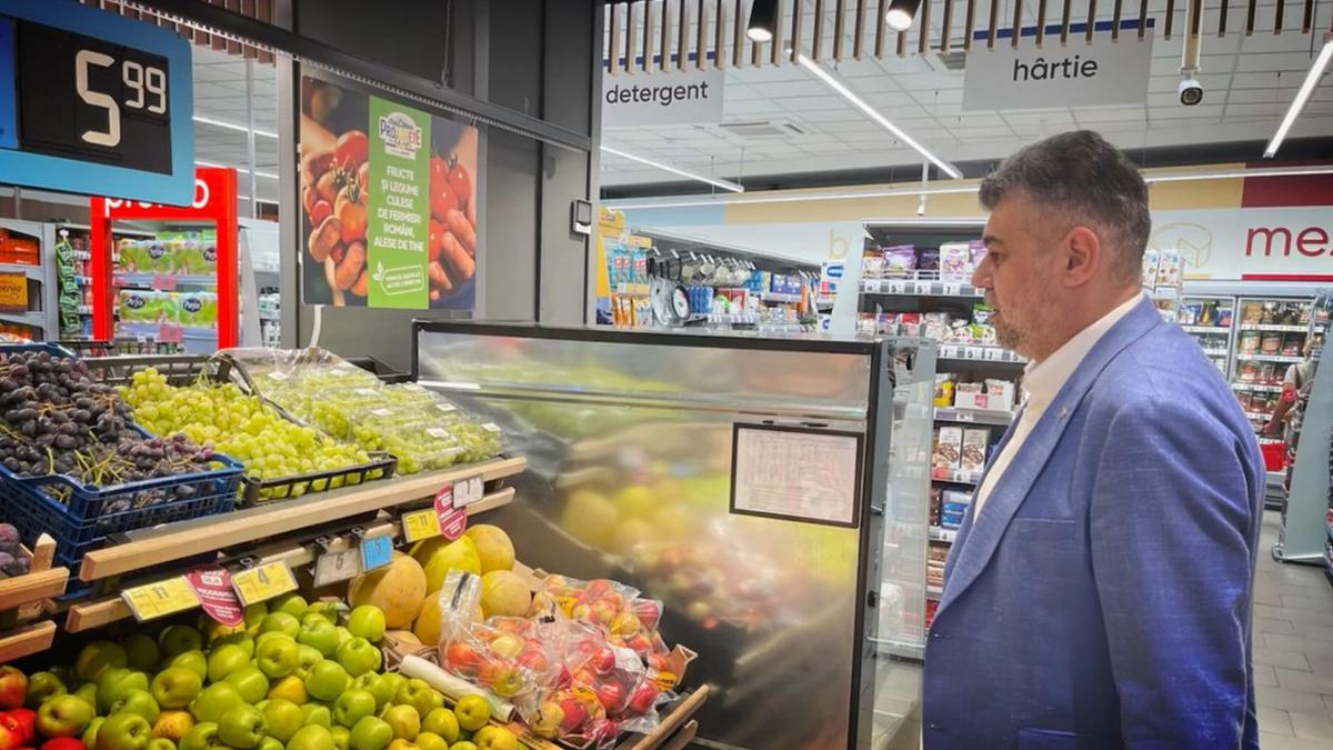 marcel ciolacu vizita supermarket cele mai mari scaderi pret cartofi