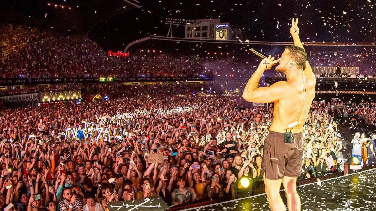 record spectatori untold seara festival 115 000 oameni concert imagine dragons