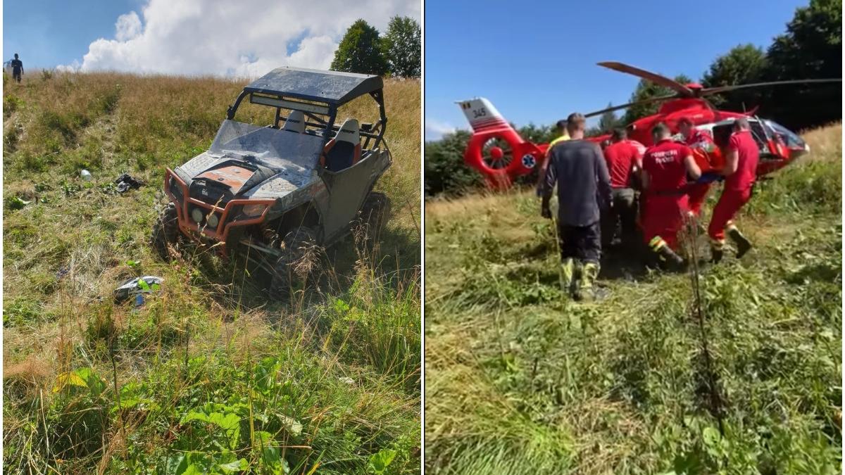 accident grav in maramures masina de teren cazuta in rapa elicopter smurd