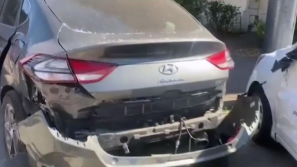 masini parcate distruse sofer adormit volan