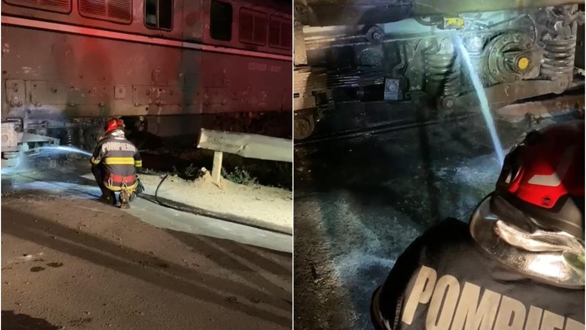 incendiu locomotiva tren oradea