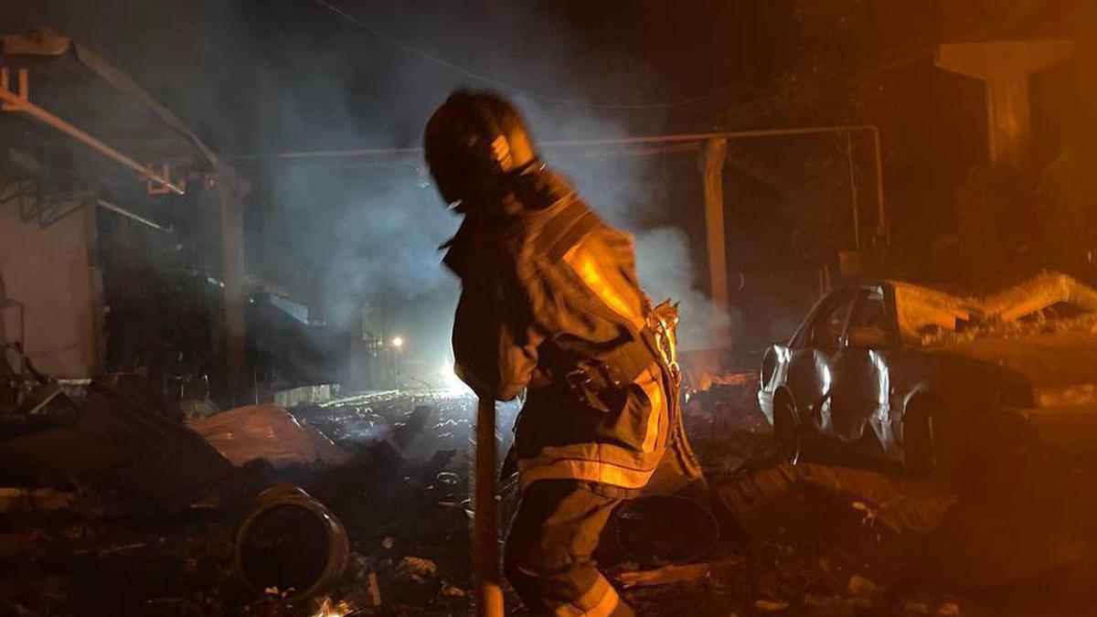 rusia incendiat centru oras odesa drone rachete kalibr