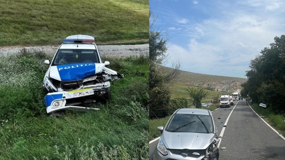 masina politie lovita proiectata sens opus tulcea persoane ranite spital