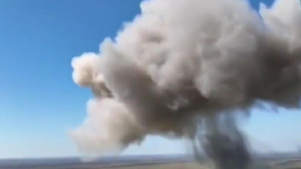 misiune distruga mine minge foc film vehicul deminare rusesc ur 77 ucraina