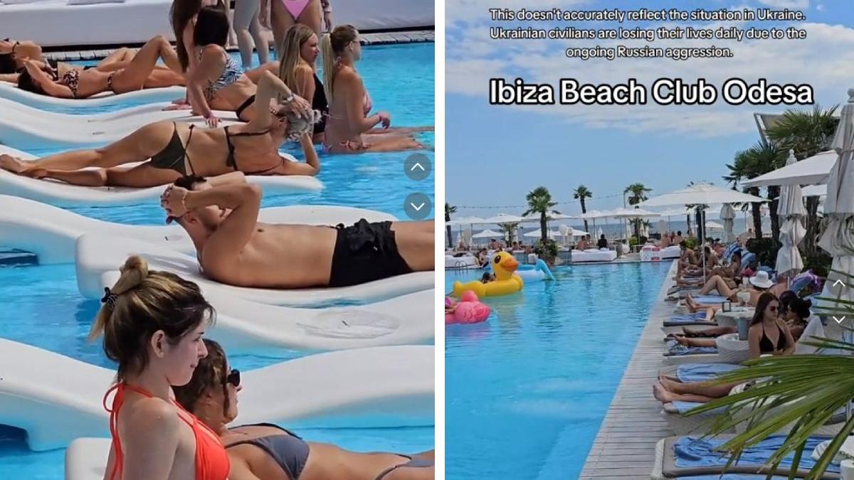 tineri ucraineni filmat club plaja piscina volodimir zelenski