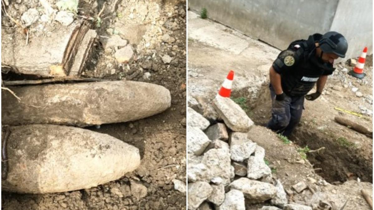 barbat apel 112 munitie neexplodata bombe teren privat bacau