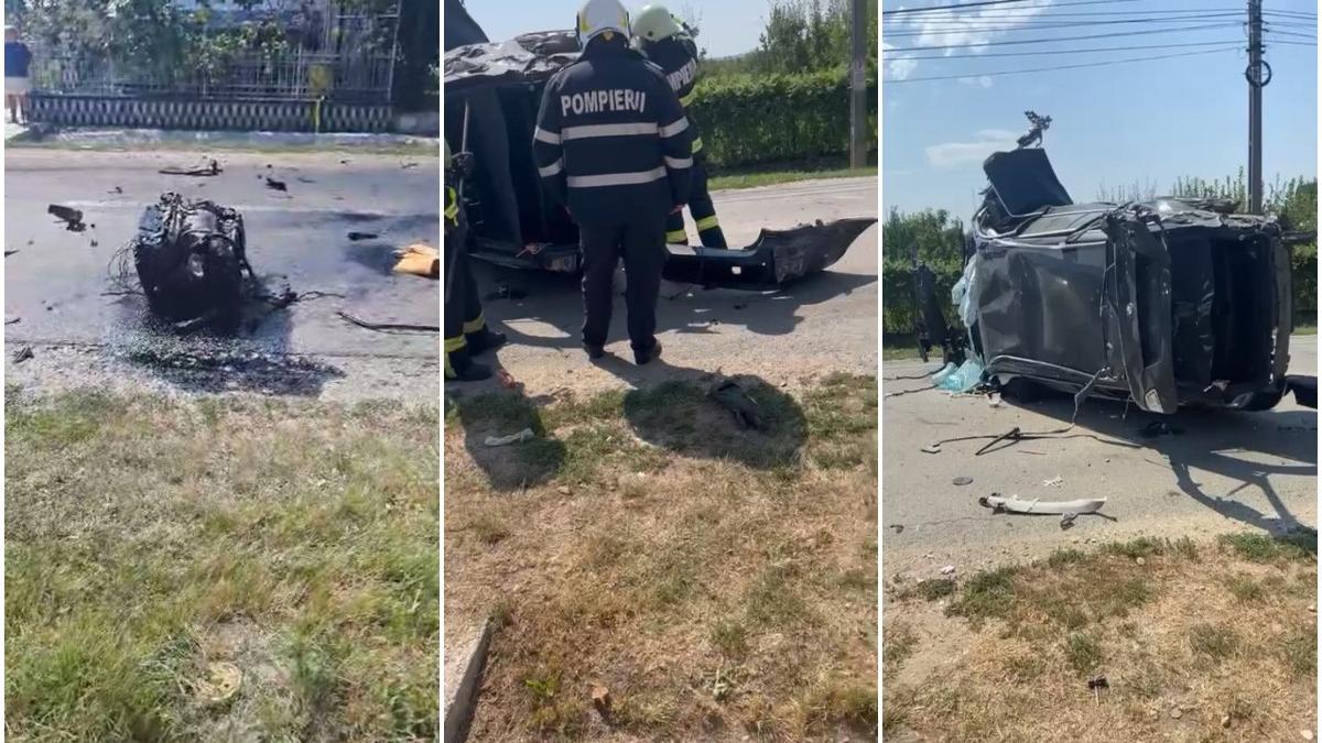 grav accident de circulatie in maramures viteza excesiva bmw distrus sofer permis de conducere