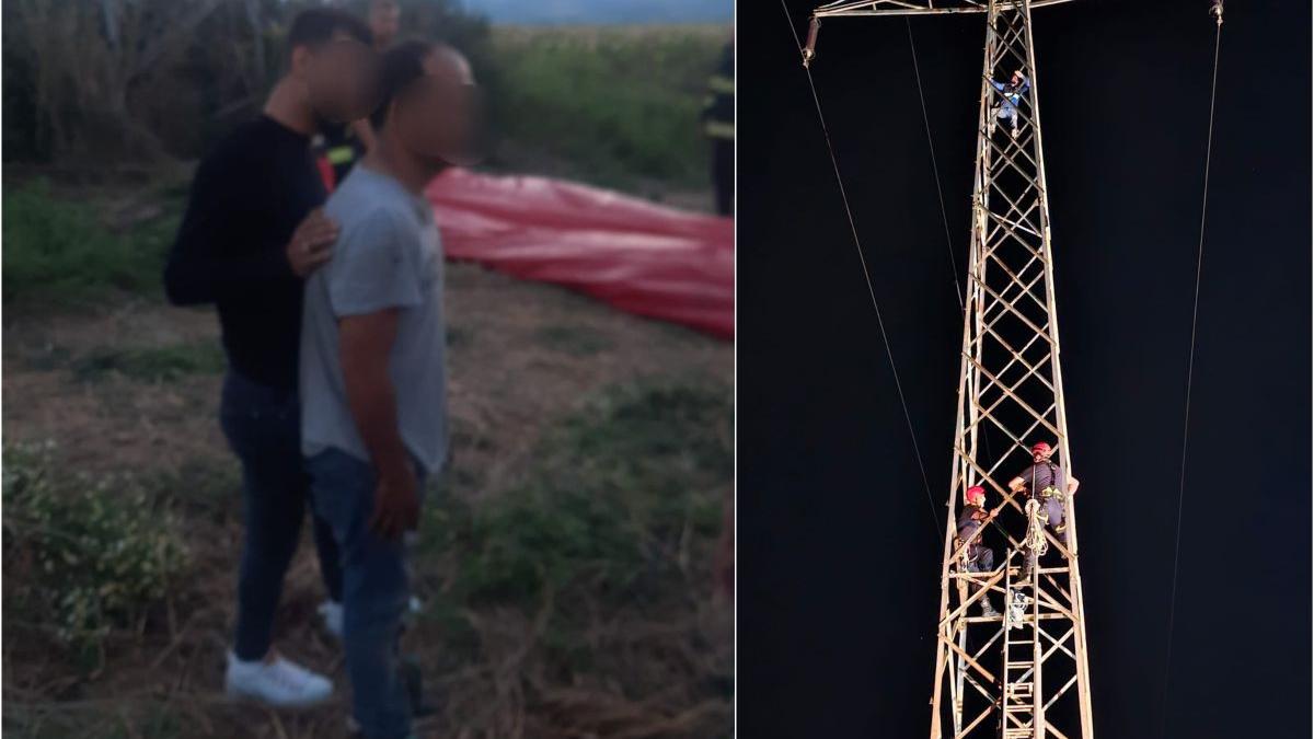 barbat urcat stalp inalta tensiune coborat dupa 60 ore