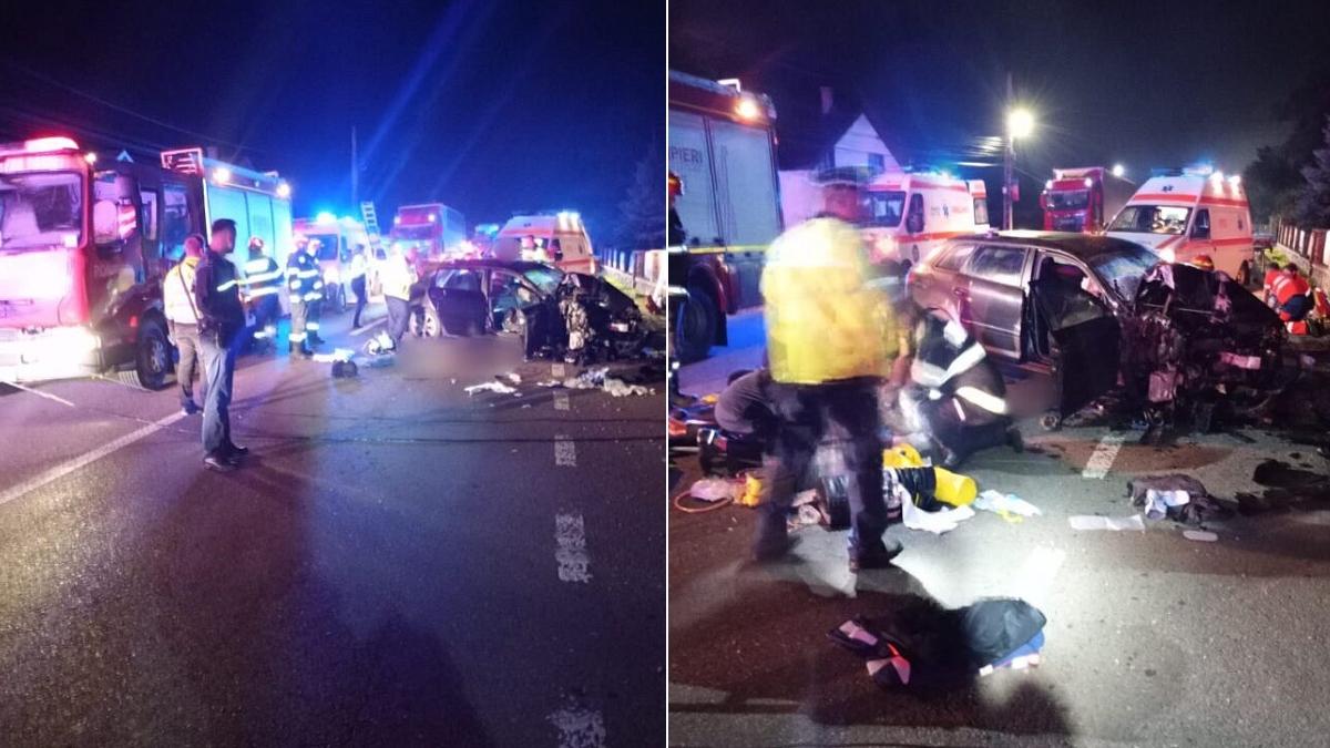 4 tineri au murit 1 in coma accident dorna catrenilor masina izbit violent stalp