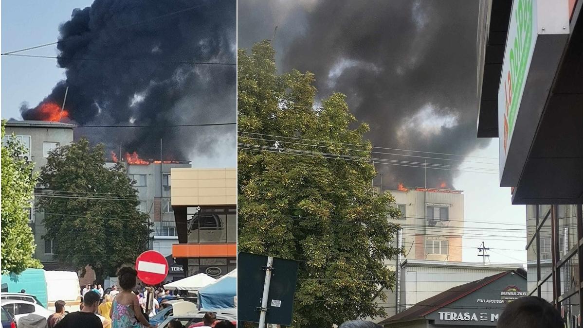 incendiu bloc vaslui zeci oameni evacuati