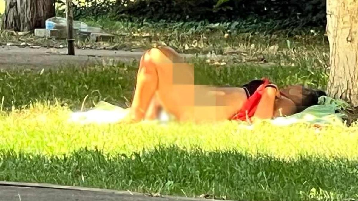 femeie relaxat dezbracata parc arad plaja nudisti trecatori socati sunat politie