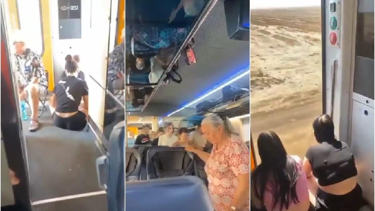 sute calatori blocati peste 12 ore tren fara aer conditional