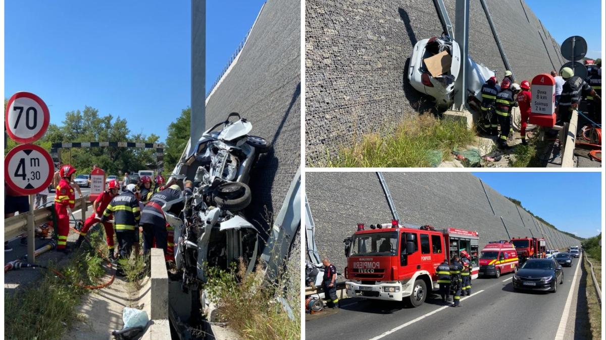 sofer masina autostrada a1 accident