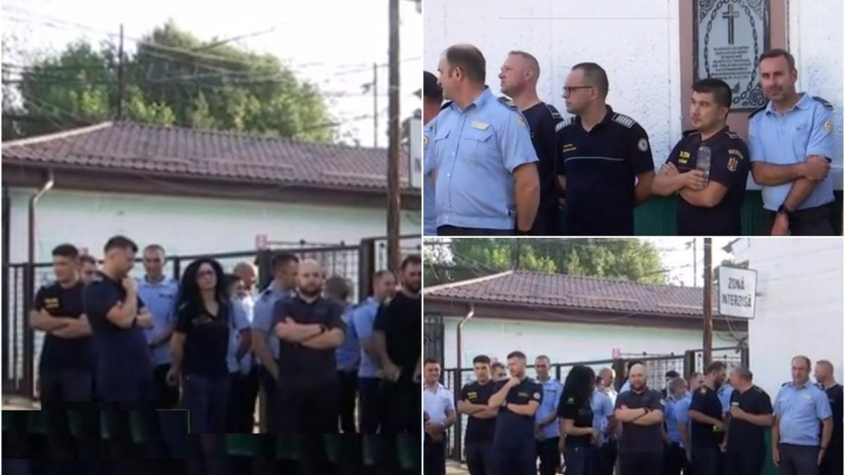 protest penitenciare politistii refuza lucru poarta alba