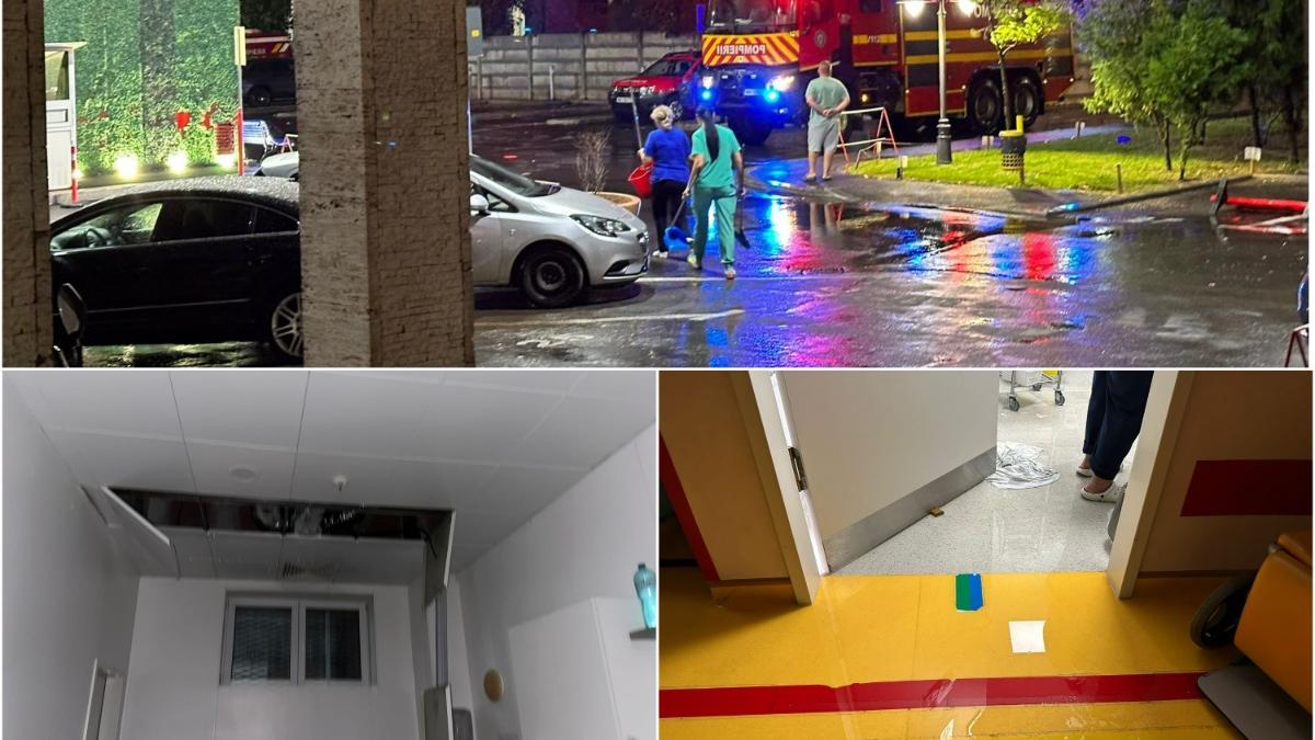 unitatea de primiri urgente de la spitalul bagdasar arseni inundata dupa o ploaie
