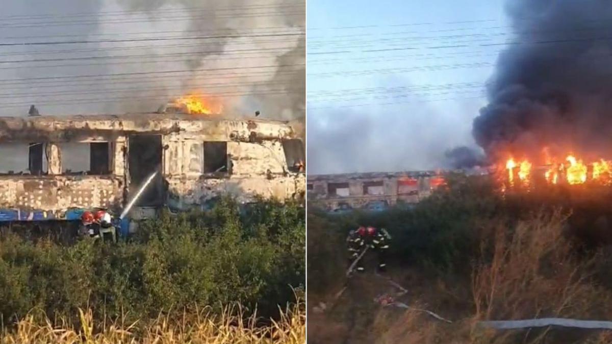 incendiu tren gara oradea vest calatori evacuati