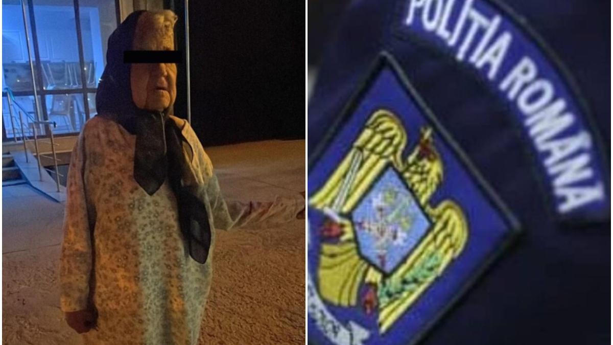 un echipaj de politie a salvat o batrana bolnava si ratacita pe strazile din pitesti