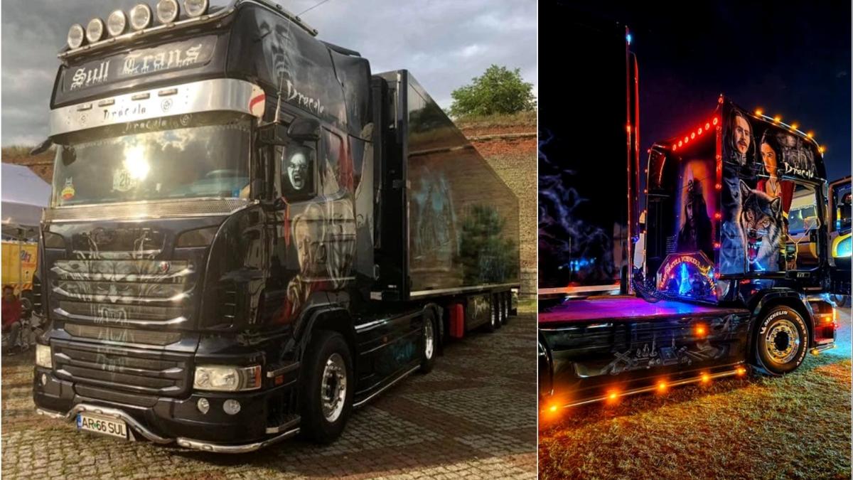 imagini tir dracula camionul tunat sofer roman