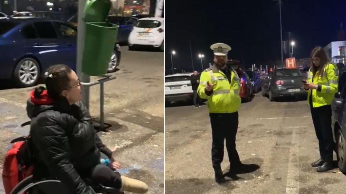 femeie dizabilitati lasat fara masina parcata loc special proces castigat politia constanta